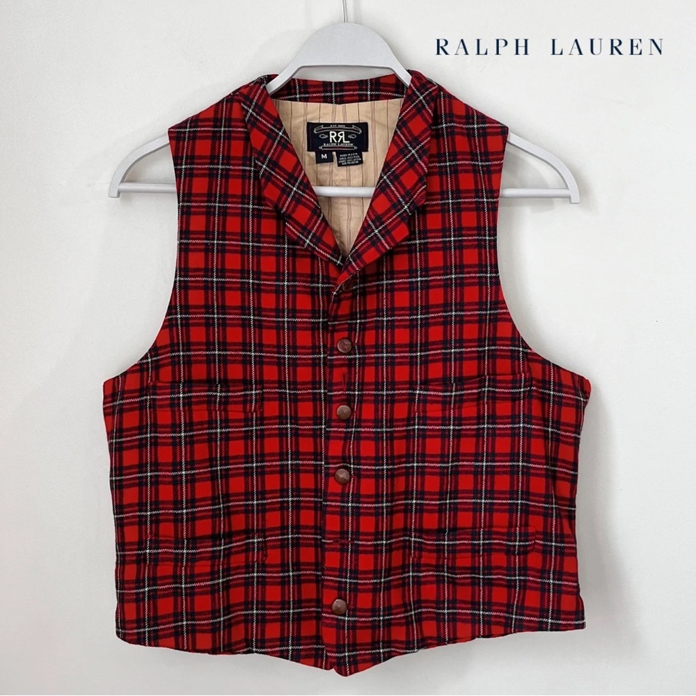 VTG Ralph Lauren Double RL Men’s Wool Bankers Vest